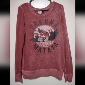 Disney Lion King "Hakuna Matata" Crewneck Sweatshirt (Woman's small)